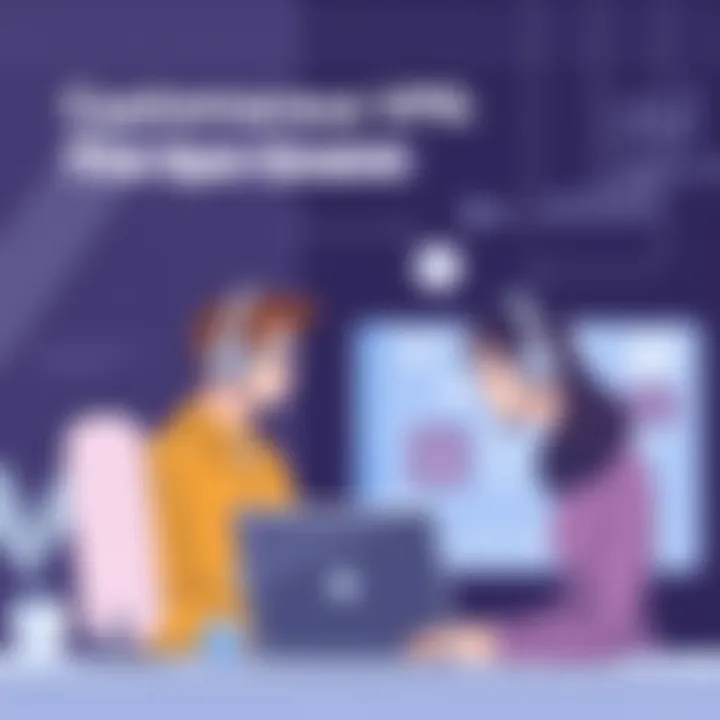 Customer support interaction emphasizing service quality