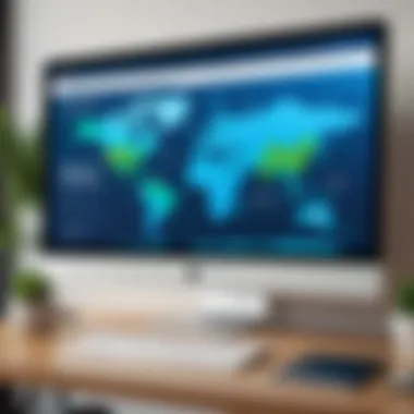 NordVPN Website Interface Exploration Illustration of NordVPN Website Interface