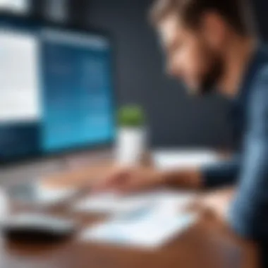 The Future of Contract Management with OCR An advanced interface showcasing OCR technology in action