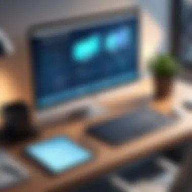 Engaging Online Course Layout Illustration of an online course layout with engaging visuals