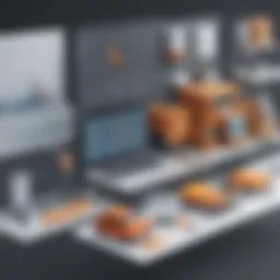 Illustration depicting inventory tracking system