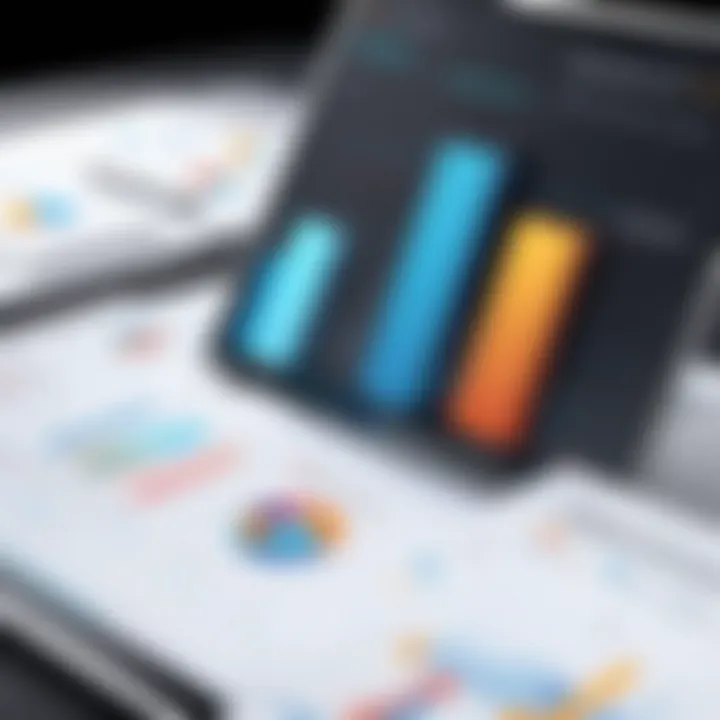 Graphs and statistics representing increased efficiency in legal practices