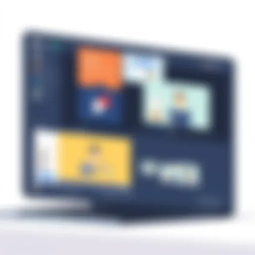 Exploring the Interface of Powtoon Video Editor Dynamic interface of Powtoon Video Editor showcasing various features