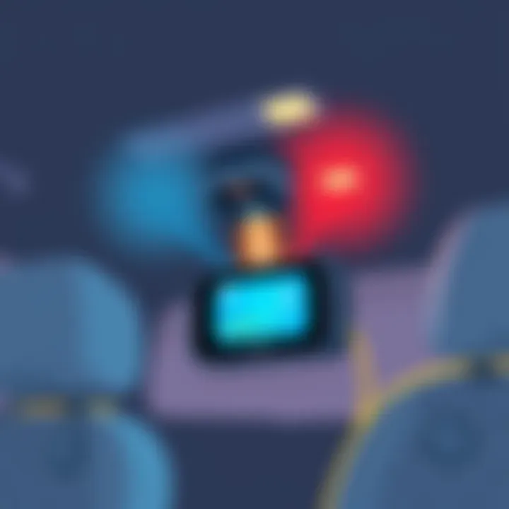 Illustration of Quartix Vehicle Tracker device installed in a vehicle