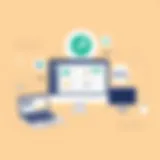 Overview of QuickBooks interface showcasing navigation and dashboard