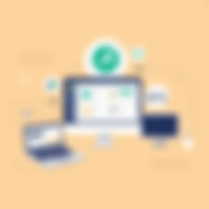 Overview of QuickBooks interface showcasing navigation and dashboard