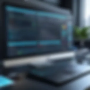 Modern Software Interface A sleek interface design showcasing modern software applications