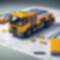Innovative construction technology showcasing project management tools