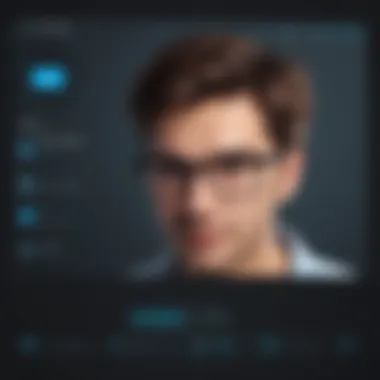 Login Issue Resolution Illustration of a person troubleshooting Skype login issues