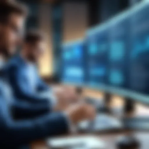 Business team utilizing text alert services for efficient communication