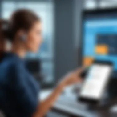 Empowering Customers through Real-Time Alerts Customer receiving real-time updates via text alerts on their phone