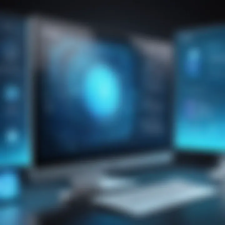 Illustration of data security features in cleaning software