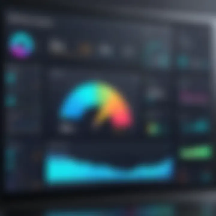 User dashboard showcasing system performance metrics