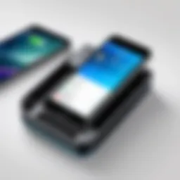 Modern iPhone POS interface showcasing transaction features