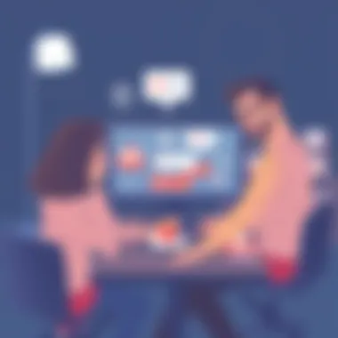 Collaborative Approaches to Email Marketing Team collaborating on email marketing strategies