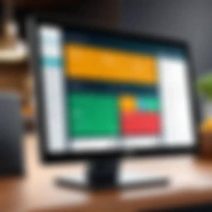 An overview of POS software interface showcasing detailed analytics