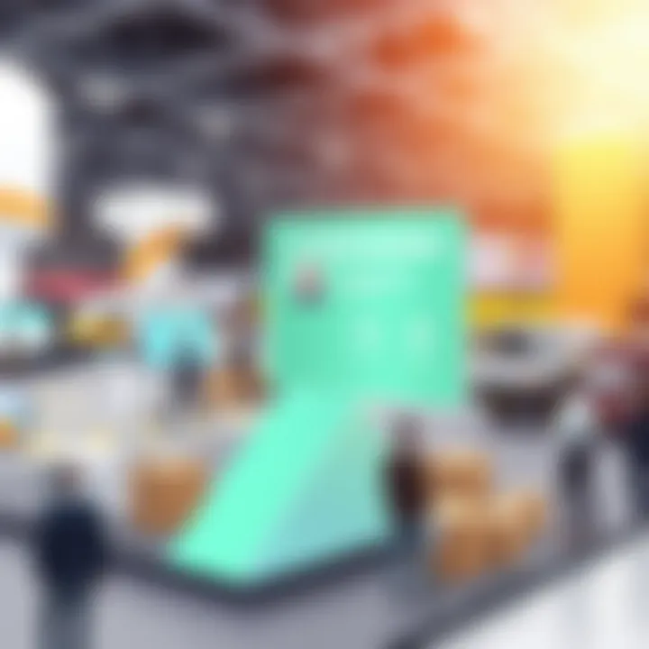 Optimizing Event Logistics Visual representation of logistics optimization in trade shows