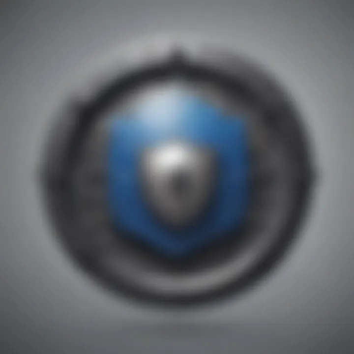 Security shield symbolizing the protection features of TeamViewer and Remote Desktop