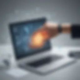 Artistic representation of digital transformation