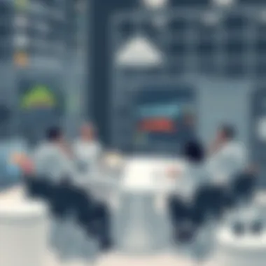 Advertising Campaign Metrics Discussion A strategic meeting discussing advertising campaign metrics