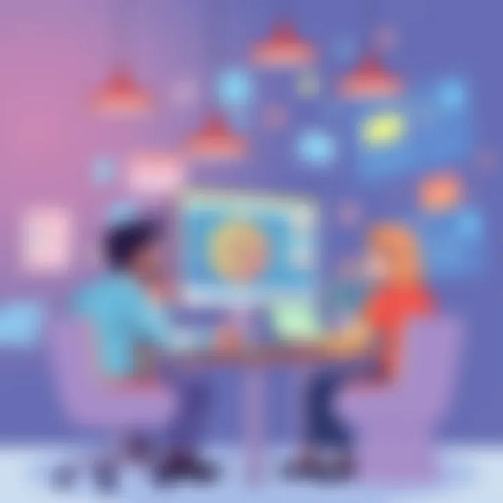 Business Collaboration with Advertising Agents A collaboration scene between businesses and advertising agents