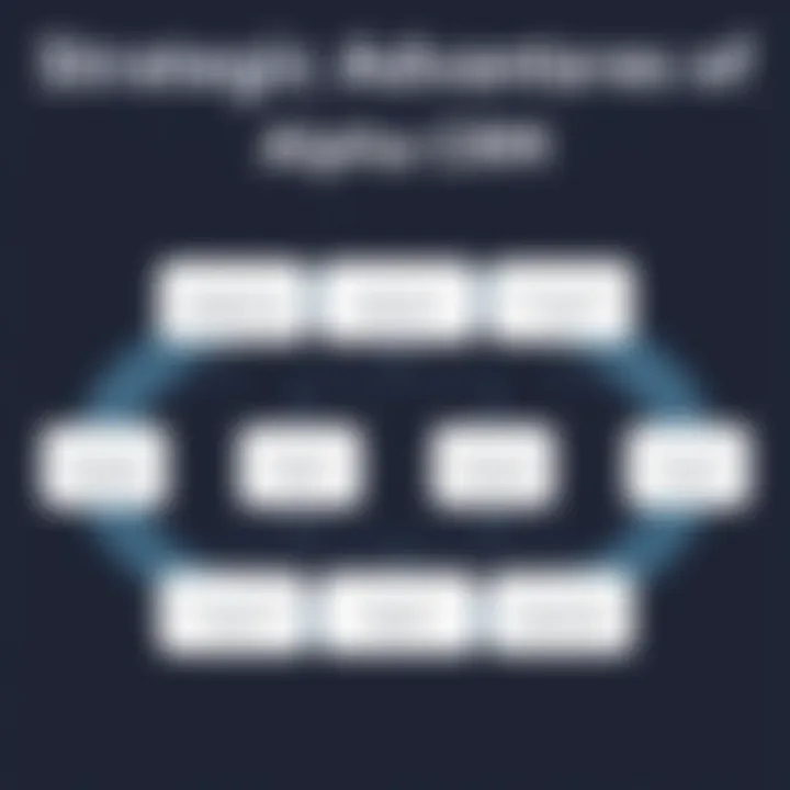 Strategic Advantages of Alpha CRM Chart displaying strategic advantages of Alpha CRM