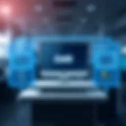 Visual representation of EMR system architecture