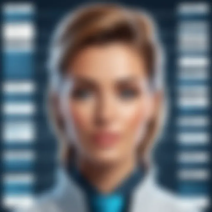 Infographic showcasing Hiretual's core features for recruiters