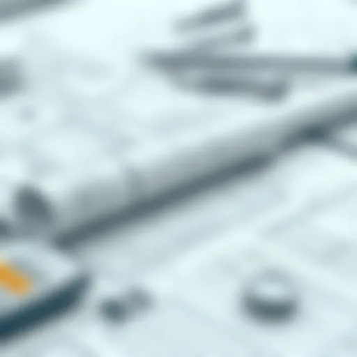 Blueprints and Calculations for Construction Blueprints and calculations for a construction project