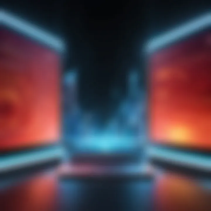 A futuristic representation of banking technology trends impacting Oracle Flexcube