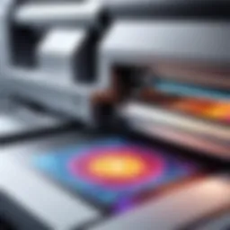 A modern print shop showcasing advanced printing technology.