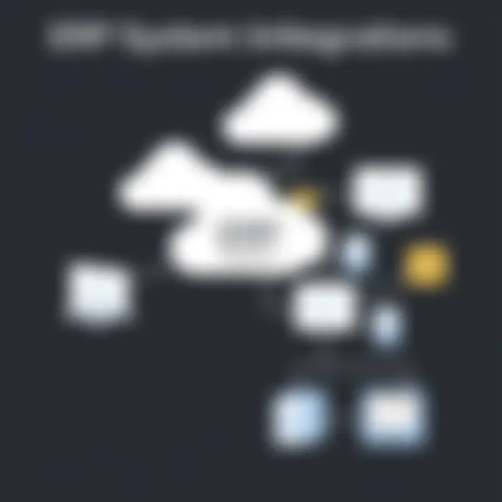 Diagram illustrating ERP system integrations