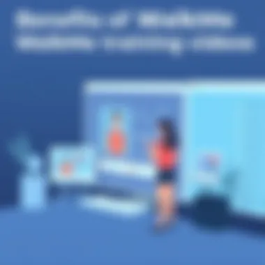 Illustration showcasing the benefits of WalkMe training videos