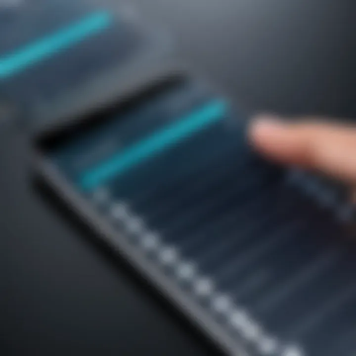 A close-up of a mobile device displaying customer feedback