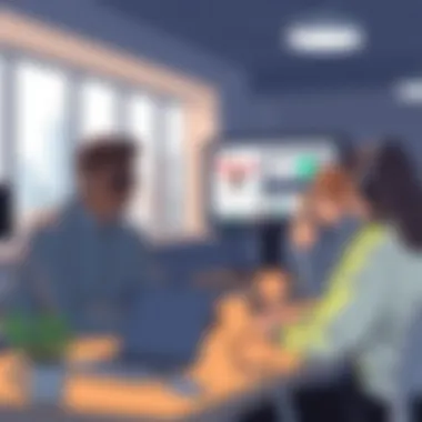 Team collaboration using Zello Business in a workplace environment