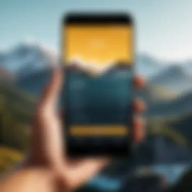 WeTransfer App Interface Overview Visual representation of the WeTransfer app interface on Android devices