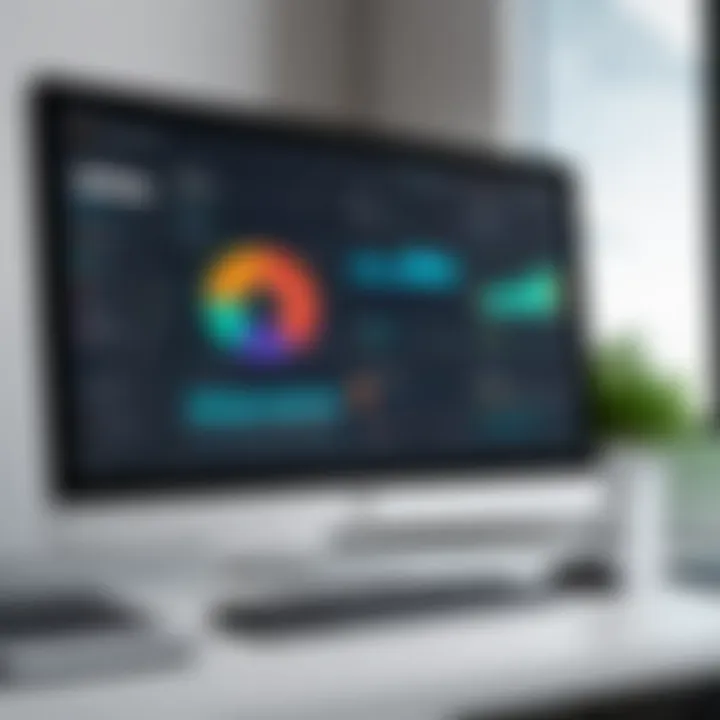 User interface showcasing Workspeed software dashboard with task management tools