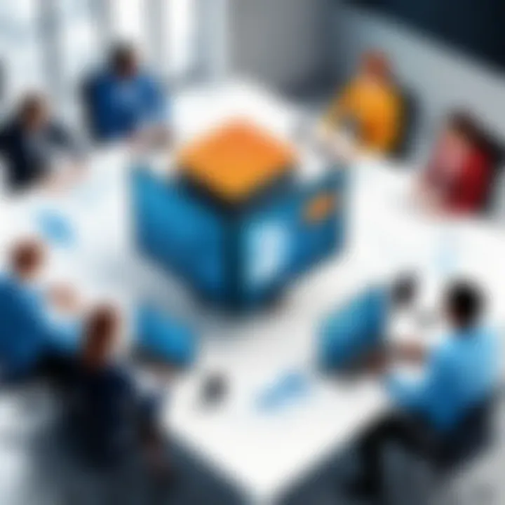 Team collaboration in a virtual meeting using Workspeed software for project updates