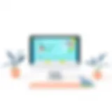 User interface of yoga booking software